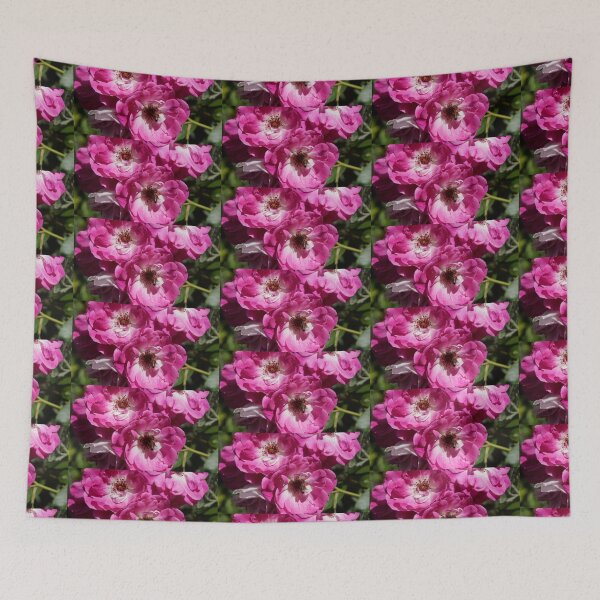 Item preview, Pink Rose and bee at Magpie Springs by Adelaide Artist Avril Thomas designed and sold by MagpieSprings.