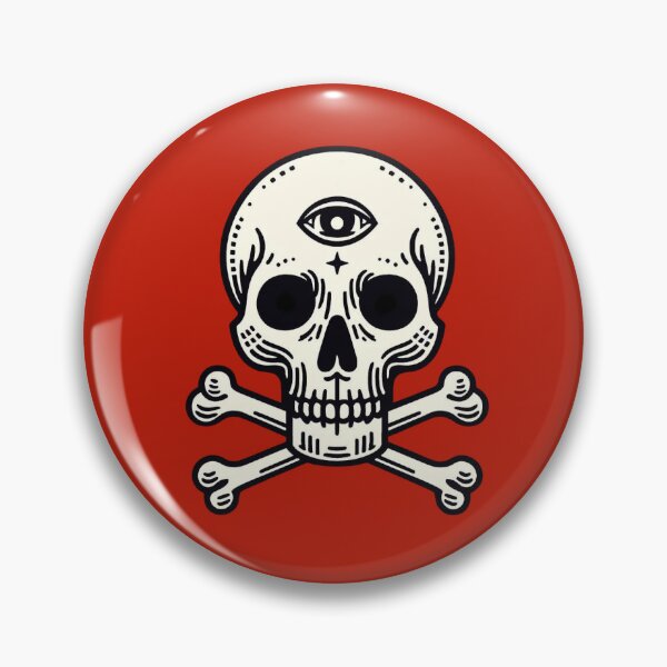 Skull with Third Eye Pin