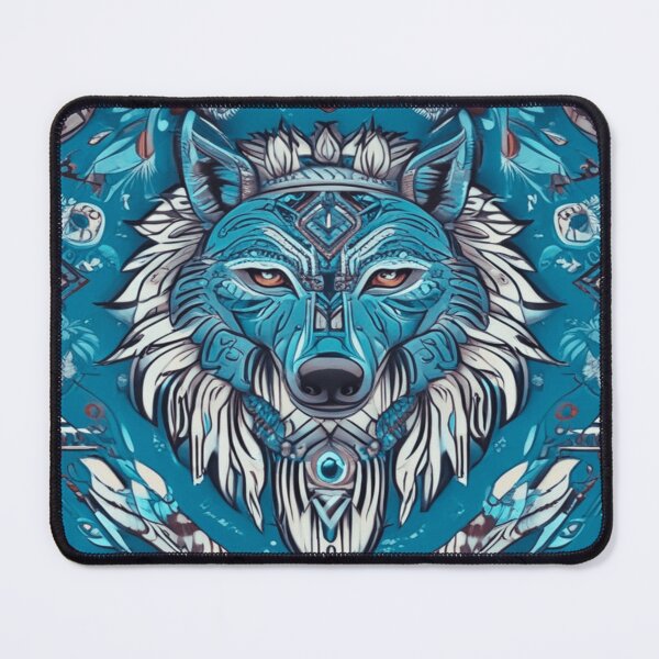 Item preview, TRIBAL SPIRIT WOLF NATIVE AMERICAN designed and sold by The Pink Rebel.