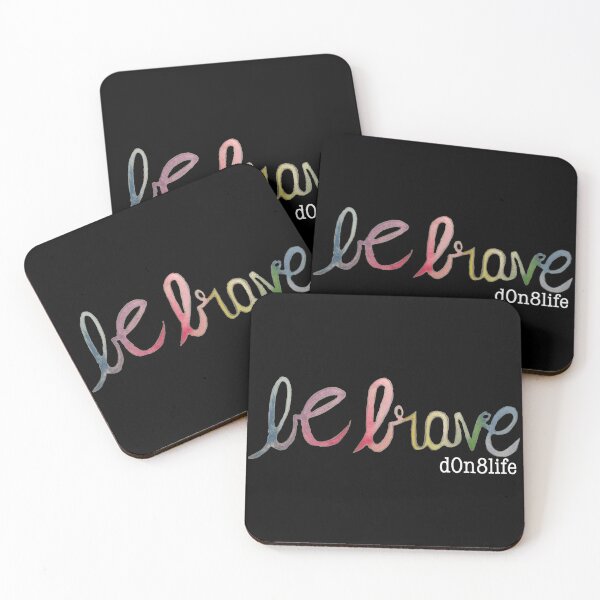 Item preview, Be Brave - White d0n8life designed and sold by D0n8Life.