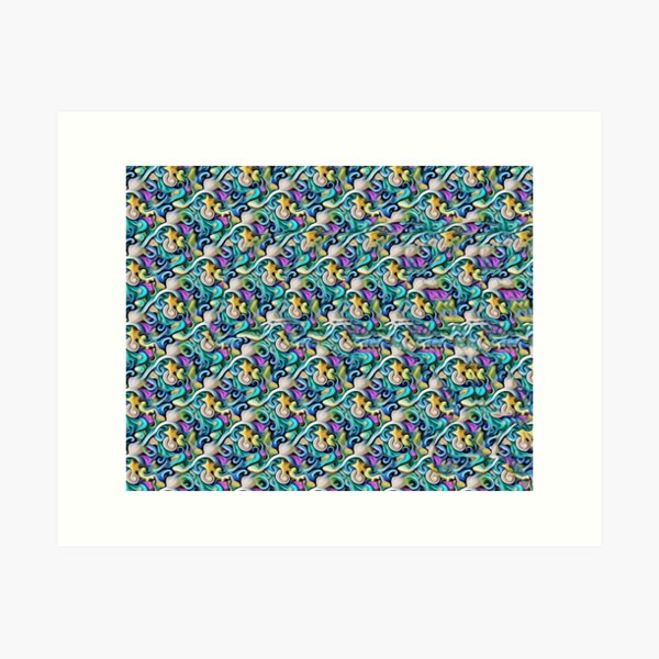 Vista previa del artículo con la obra «Estereograma del delfín Ilusión artística Ojo mágico 3D oculto», diseñado y vendido por JMarP.