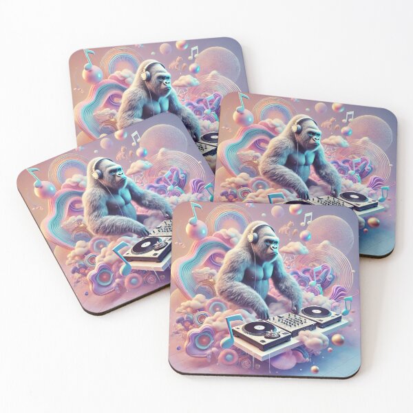 Item preview, Surreal Soundscape Gorilla DJ designed and sold by LizzyLooDoo Designs.