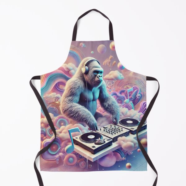 Item preview, Surreal Soundscape Gorilla DJ designed and sold by LizzyLooDoo Designs.