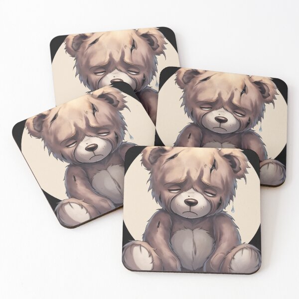Item preview, anime sad teddy bear designed and sold by Chibloom.