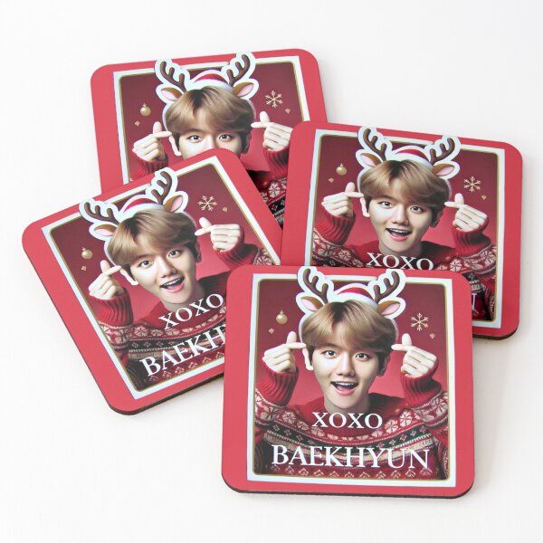 Item preview,  Baekhyun Holiday Sticker | XOXO Festive Collectible for EXO-Ls designed and sold by DEEPDesignsART.