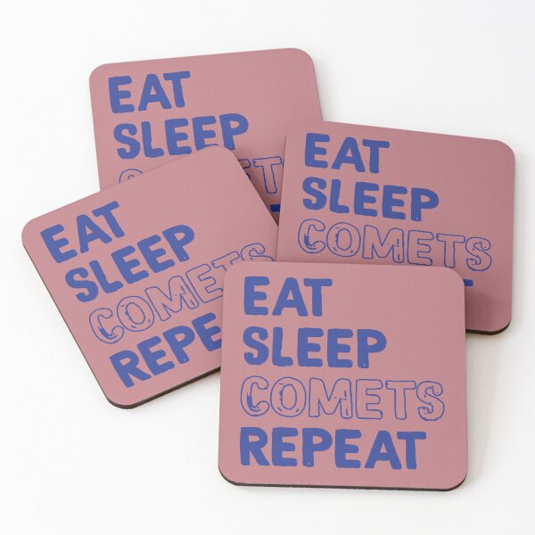 Item preview, Eat Sleep Comets Repeat in Blue designed and sold by calliew1217.