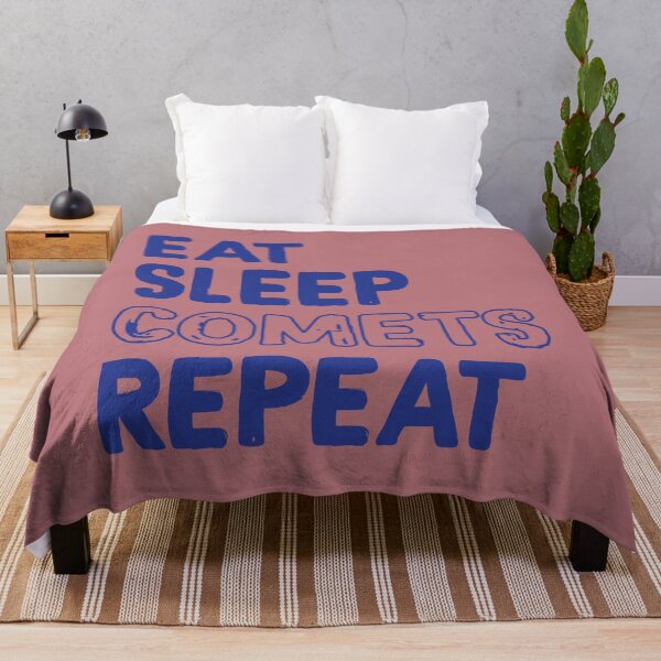 Item preview, Eat Sleep Comets Repeat in Blue designed and sold by calliew1217.