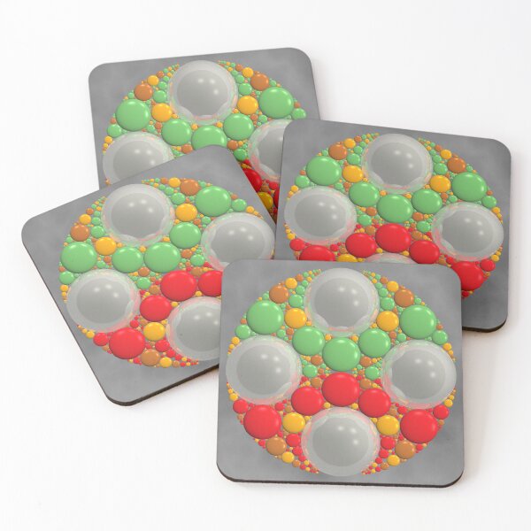 Item preview, Christmas Colored Spheroids with Reflections designed and sold by Deekayare.