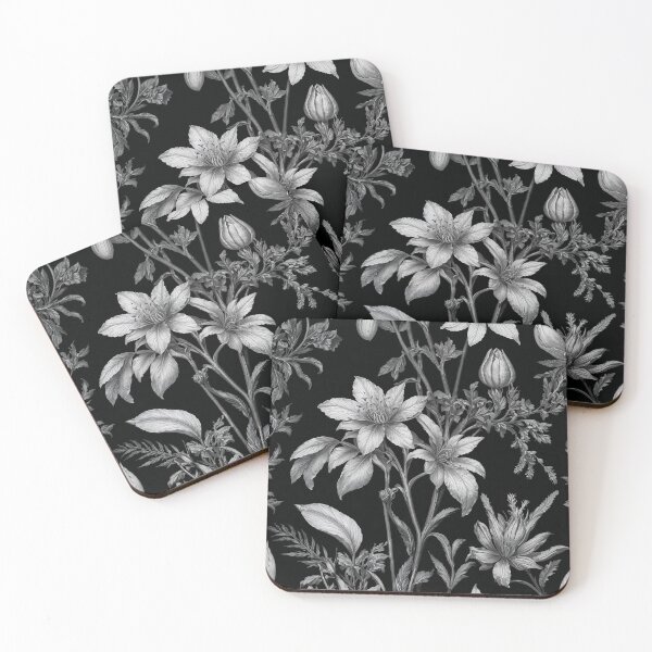 Item preview, Botanical Flower Pattern designed and sold by LoFiArtFart.