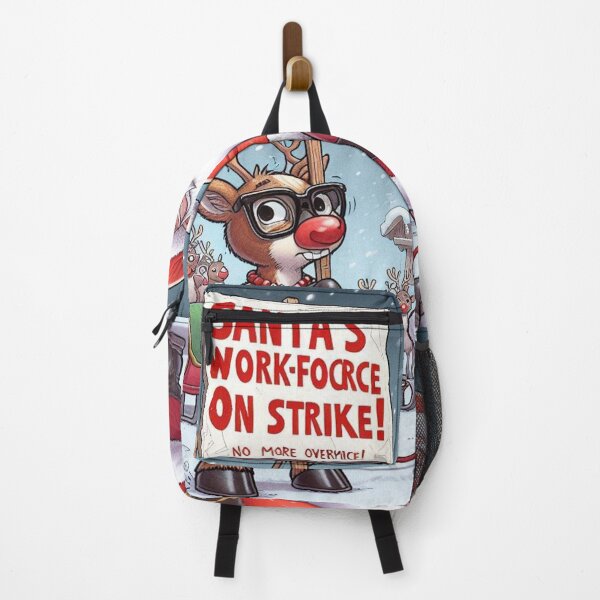 Item preview, Protesting Reindeer: No More Overtime! designed and sold by zooti.