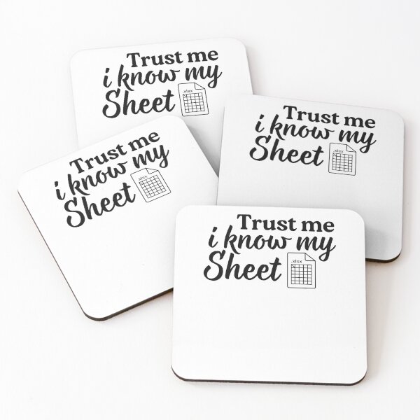 Item preview, Funny Accounting saying Trust me i know my sheet Data Analyst Humor Quote designed and sold by MouDantArts.