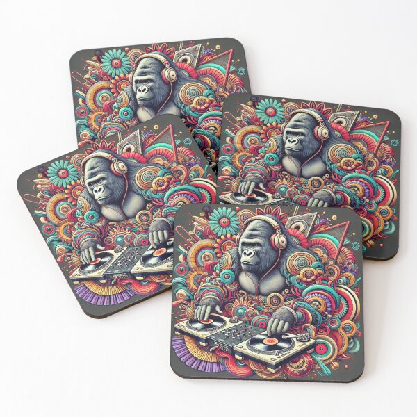 Item preview, Chaotic Harmony Gorilla DJ designed and sold by LizzyLooDoo Designs.