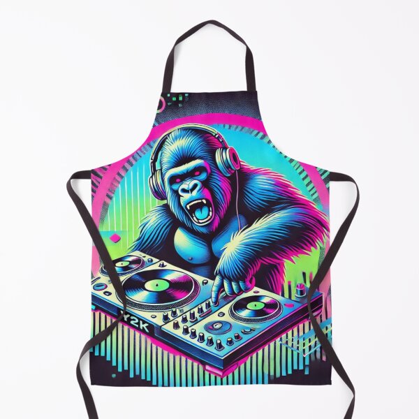 Item preview, Neon Groove King Gorilla DJ designed and sold by LizzyLooDoo Designs.