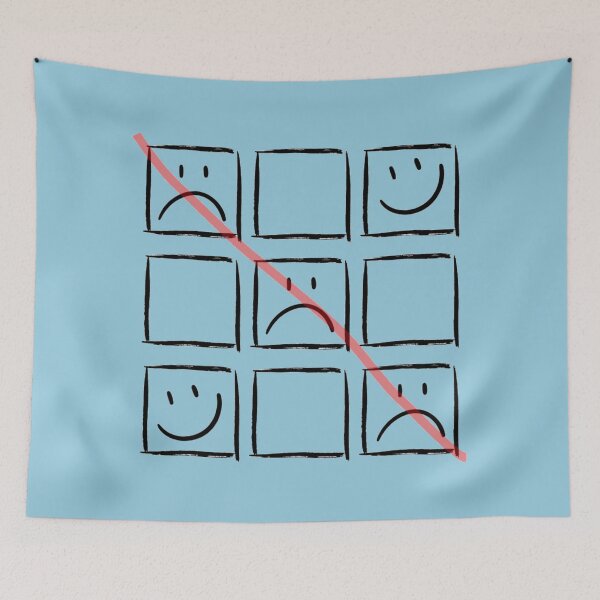 Item preview, Sad Emoji - Tic Tac Toe designed and sold by LMoonDesigns.