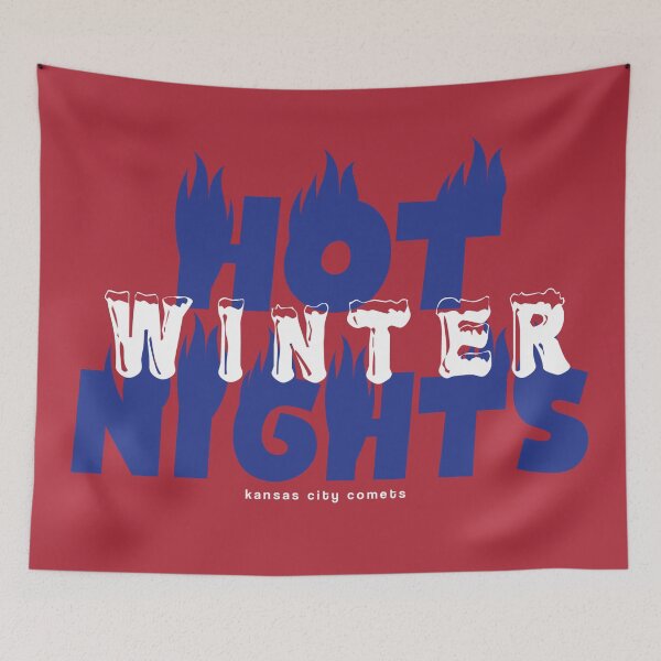 Item preview, Hot Winter Nights in Blue designed and sold by calliew1217.
