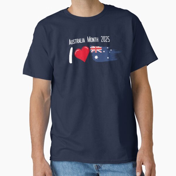Item preview, I Love Australia (white) - Australia Month 2025 designed and sold by Good Sauce.