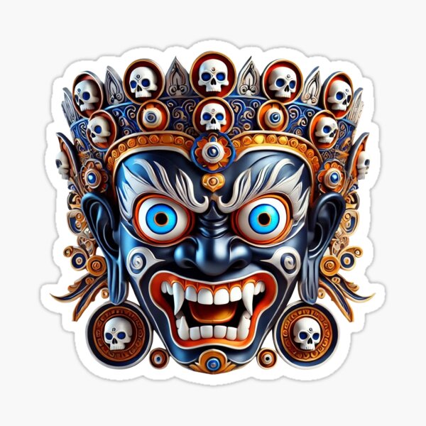 Fierce Mahakala Mask #5 Sticker