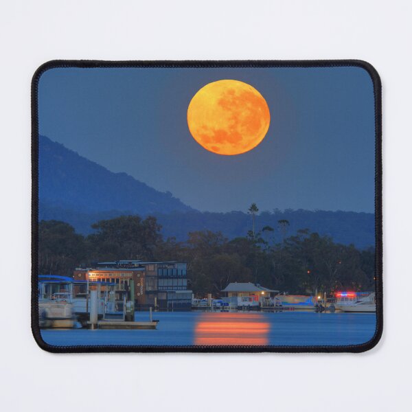 Item preview, Supermoon Setting over the Noosa River - Noosaville designed and sold by Adam Gormley.