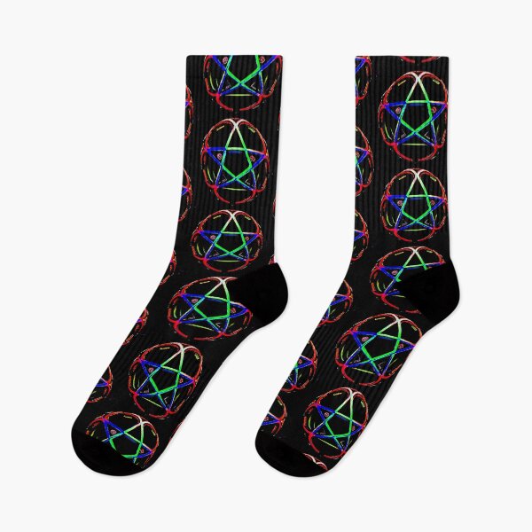 Item preview, Red 3D Pentagram - geometric star  designed and sold by Earth Nature Creations.