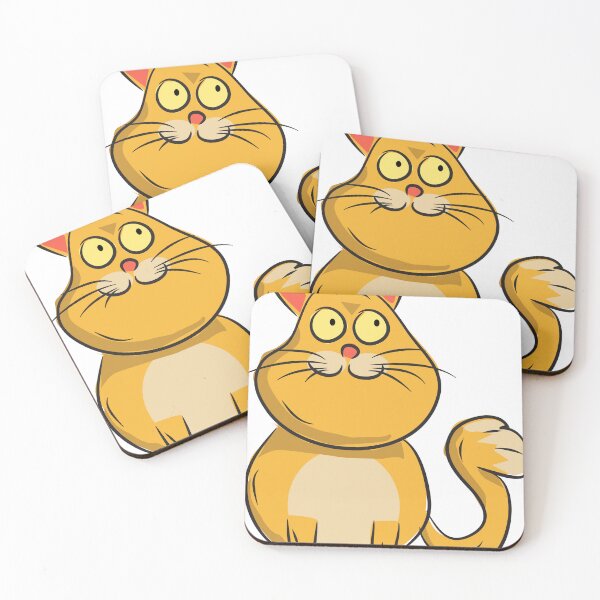 Item preview, Cute Cat Cartoon Drawing designed and sold by karyalangit.