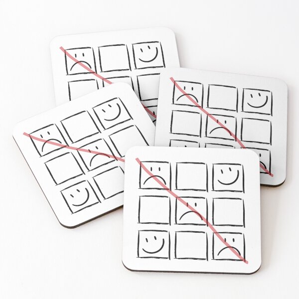 Item preview, Sad Emoji - Tic Tac Toe designed and sold by LMoonDesigns.