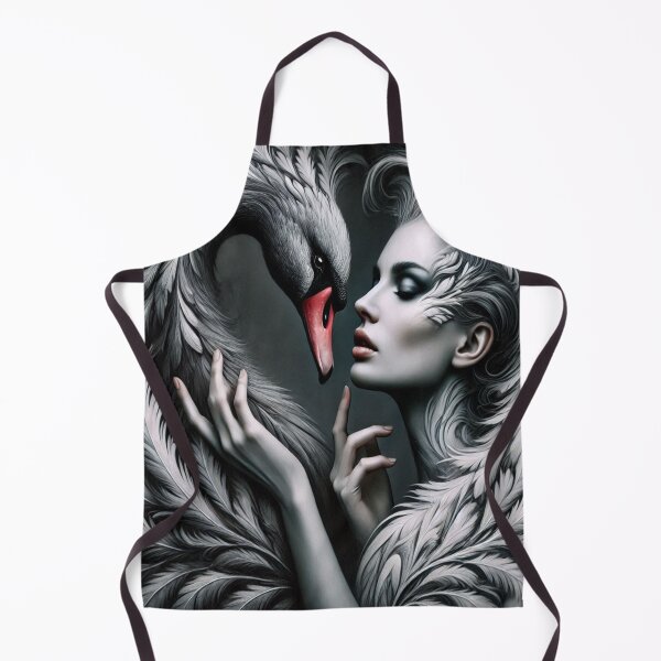 Item preview, AI generated surrealistic woman and swan designed and sold by AI-this-is-AI.