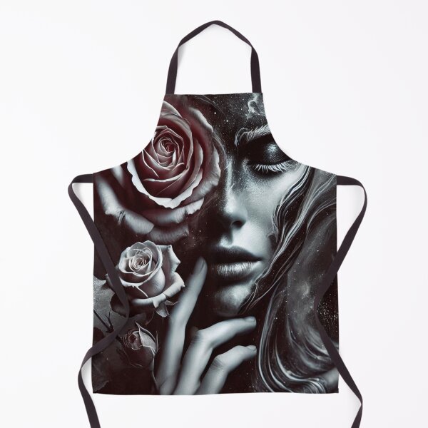 Item preview, AI generated surrealistic woman and rose designed and sold by AI-this-is-AI.