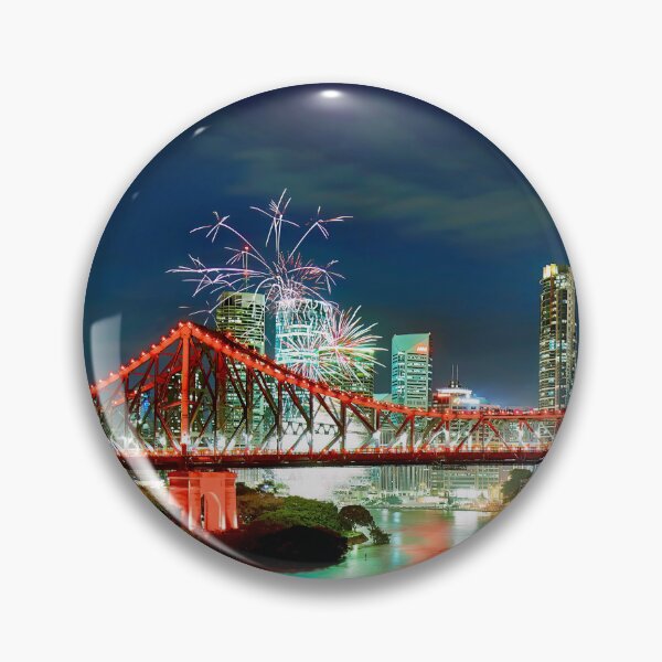 Item preview, Story Bridge - Brisbane Cityscape Fireworks designed and sold by Adam Gormley.