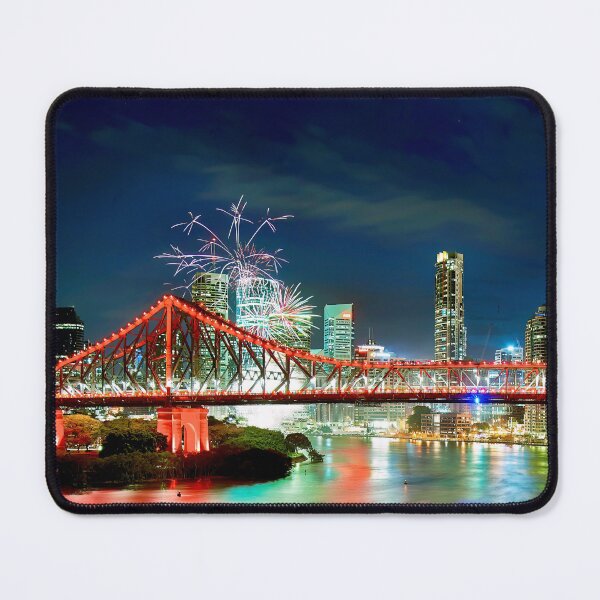 Item preview, Story Bridge - Brisbane Cityscape Fireworks designed and sold by Adam Gormley.