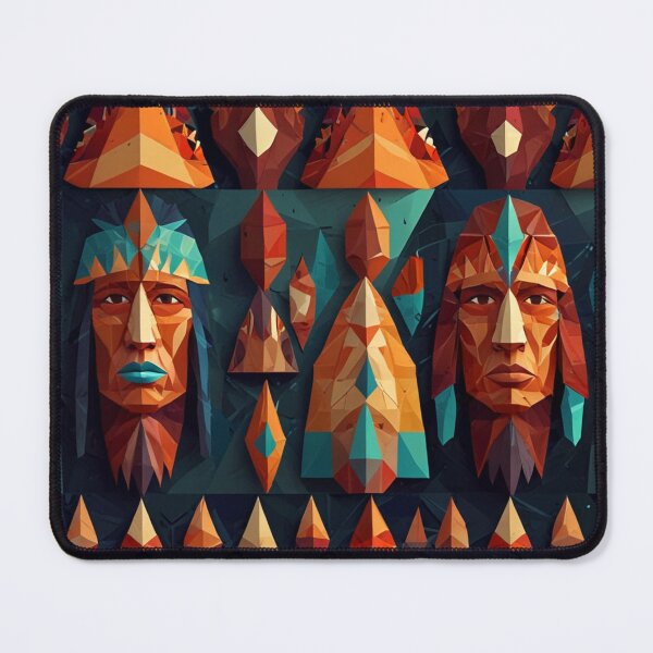Item preview, Geometric Harmony: An Ancient Face designed and sold by SJZDesign.