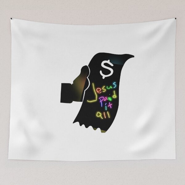 Item preview, Jesus paid if all designed and sold by Punkinchunk.