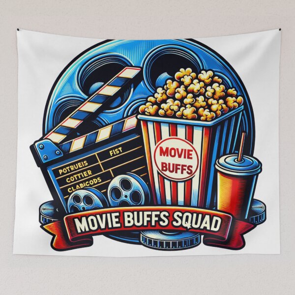 Item preview, SQUAD : Movie Buffs , T-Shirt Design designed and sold by Eksama Design.