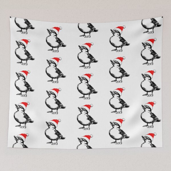 Item preview, Mandarin Duck in Christmas Hat designed and sold by JollyCritters.