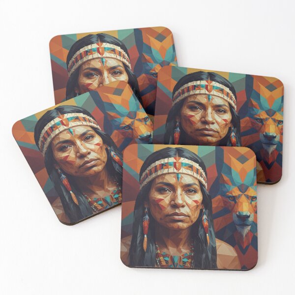 Item preview, Geometric Harmony: Woman & Jackle designed and sold by SJZDesign.