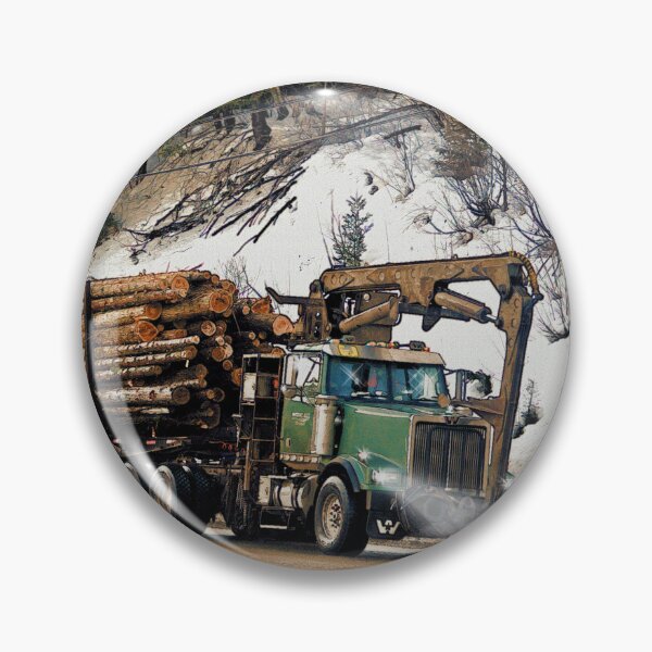 Item preview, Logging Truck Art designed and sold by Skye Ryan-Evans.