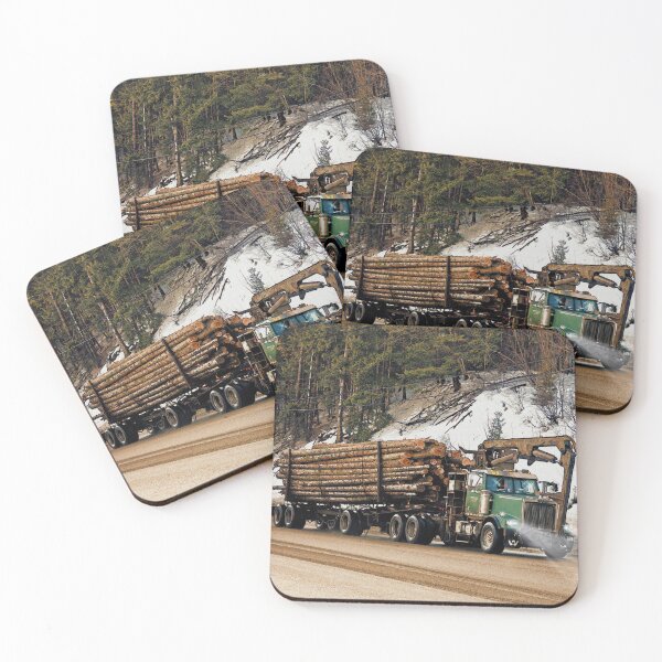 Item preview, Logging Truck Art designed and sold by Skye Ryan-Evans.