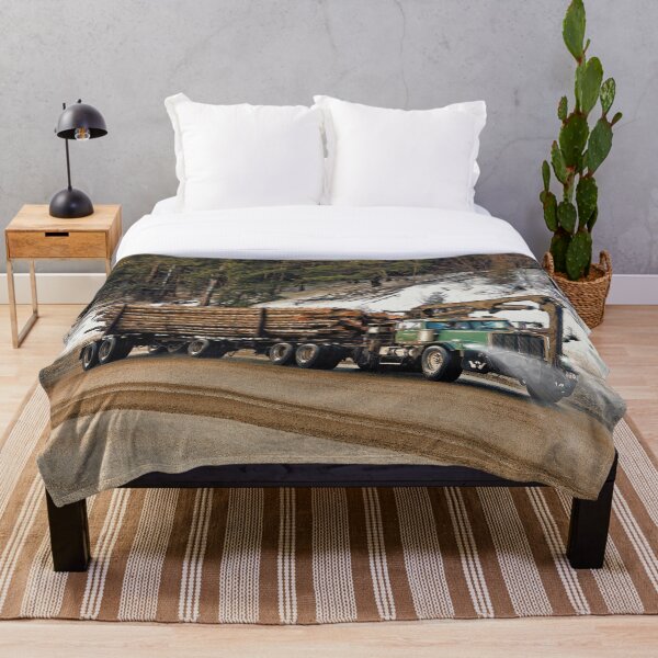 Item preview, Logging Truck Art designed and sold by Skye Ryan-Evans.