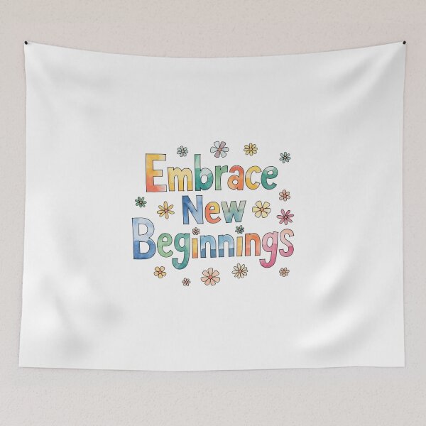 Item preview, Embrace new beginnings designed and sold by nimmitrends.
