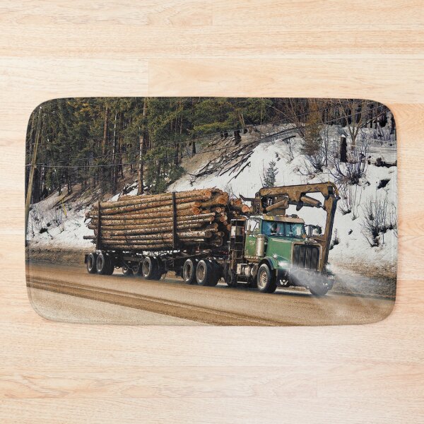 Item preview, Logging Truck Art designed and sold by Skye Ryan-Evans.