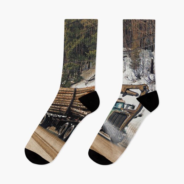 Item preview, Logging Truck Art designed and sold by Skye Ryan-Evans.