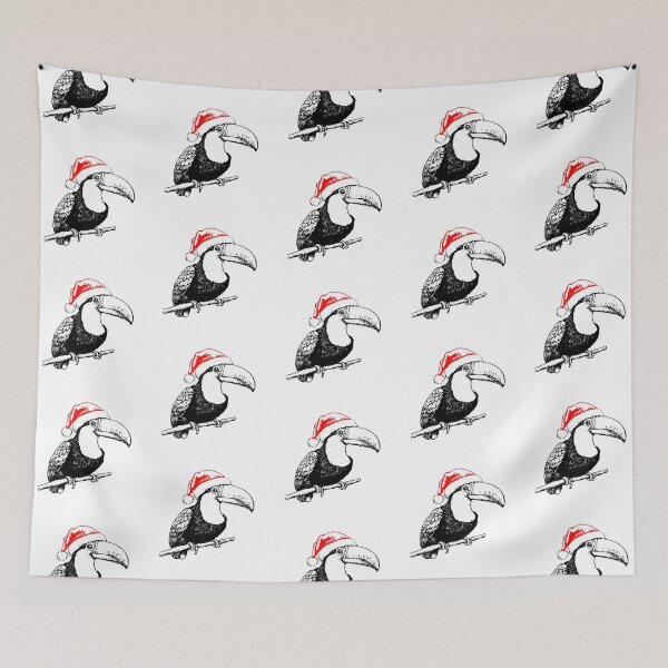 Item preview, Toucan in Christmas Hat designed and sold by JollyCritters.
