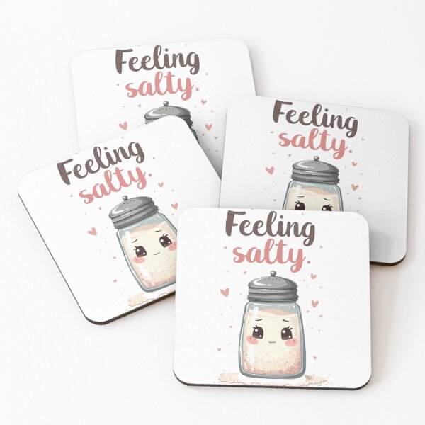 Item preview, Feeling salty, Kawaii Food Puns designed and sold by MagicalThreads.