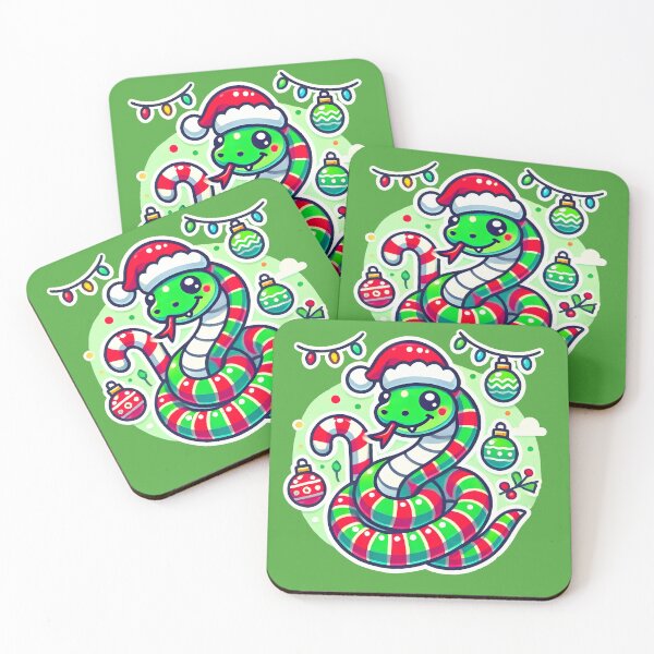 Item preview, Christmas Snake Illustration – Playful Holiday Design designed and sold by shrolts.