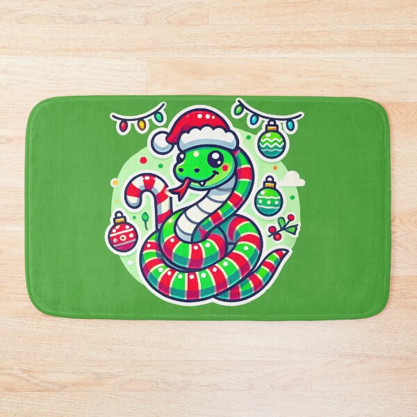 Item preview, Christmas Snake Illustration – Playful Holiday Design designed and sold by shrolts.