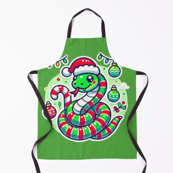 Item preview, Christmas Snake Illustration – Playful Holiday Design designed and sold by shrolts.