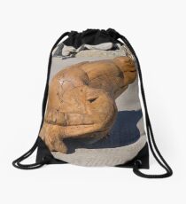 A strange seat Drawstring Bag