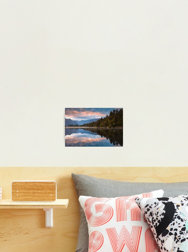 Thumbnail 1 of 3, Photographic Print, Lake Matheson Dawn, South Island, New Zealand designed and sold by Chockstone.
