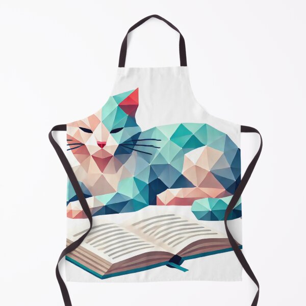 Item preview, Geometric Cat with a Book designed and sold by becauseturkey.