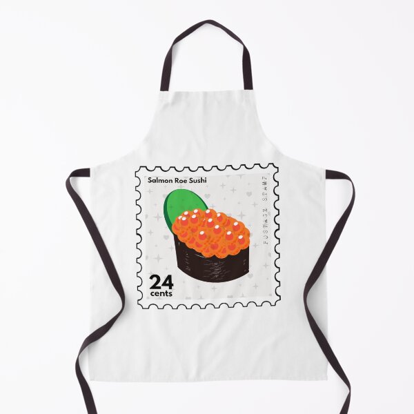 Item preview, Salmon Roe Sushi Postage Stamp designed and sold by RabbitK.
