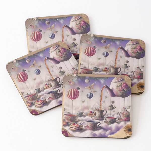 Item preview, Tea Party in the Clouds designed and sold by DoodlesDivine.